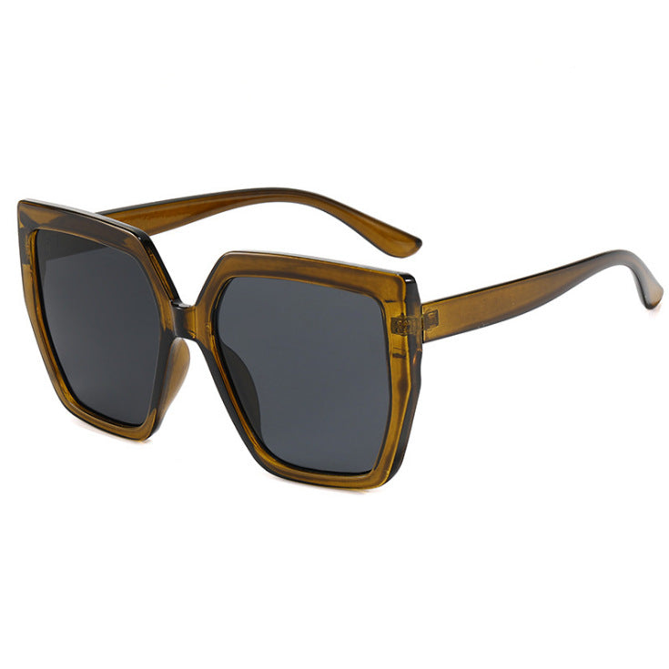 Damen elegante oversized Sonnenbrille mit luxuriösem Rahmen Brehn