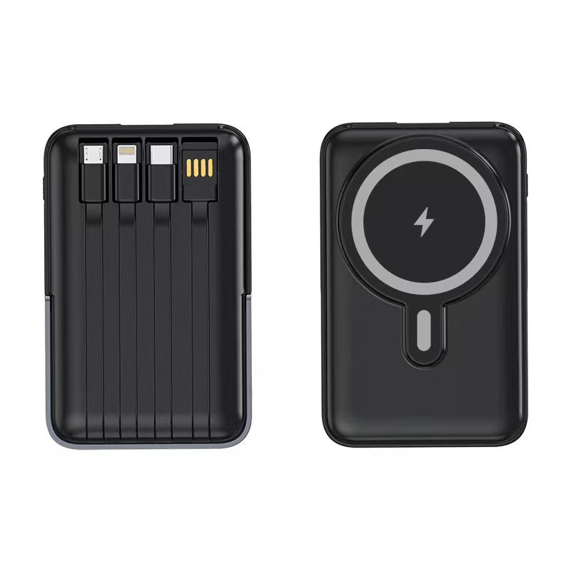 Powerbank mit Integriertem Kabellosem Ladegerät und Multifunktionalen Anschlüssen Brehn