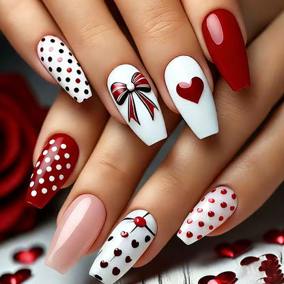 Romantische Liebesthema Nagelkunst Brehn