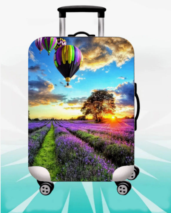 Unisex nan elastischer Kofferbezug mit 3D Hundemotiv für Trolley, dehnbar und kratzfest Brehn