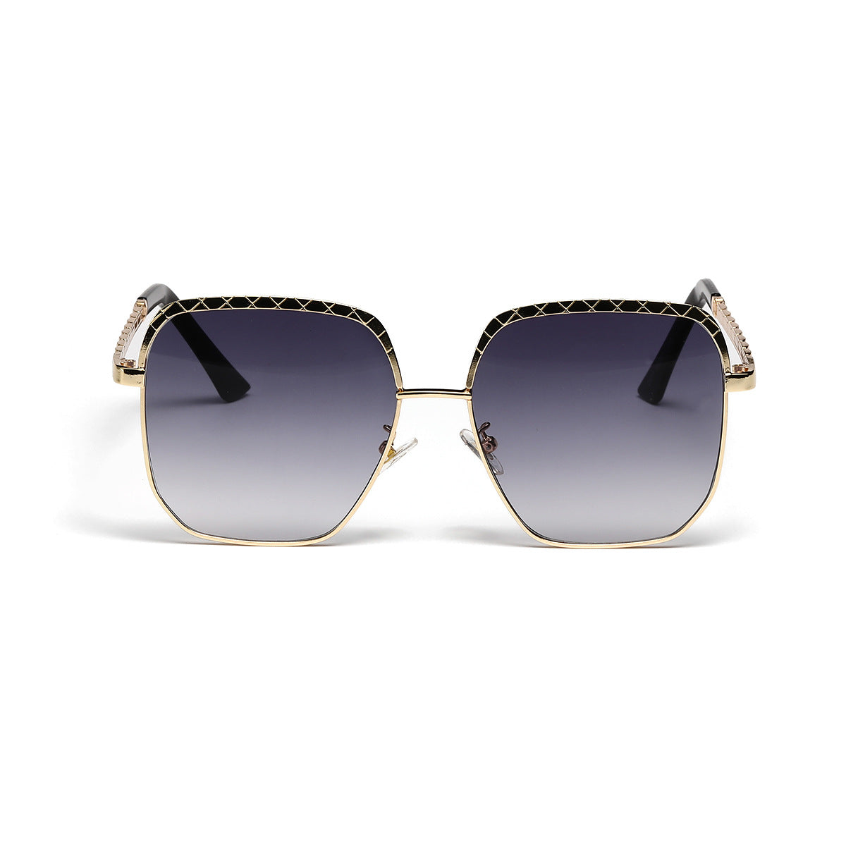 Damen modische oversized Sonnenbrille im geometrischen Design Brehn