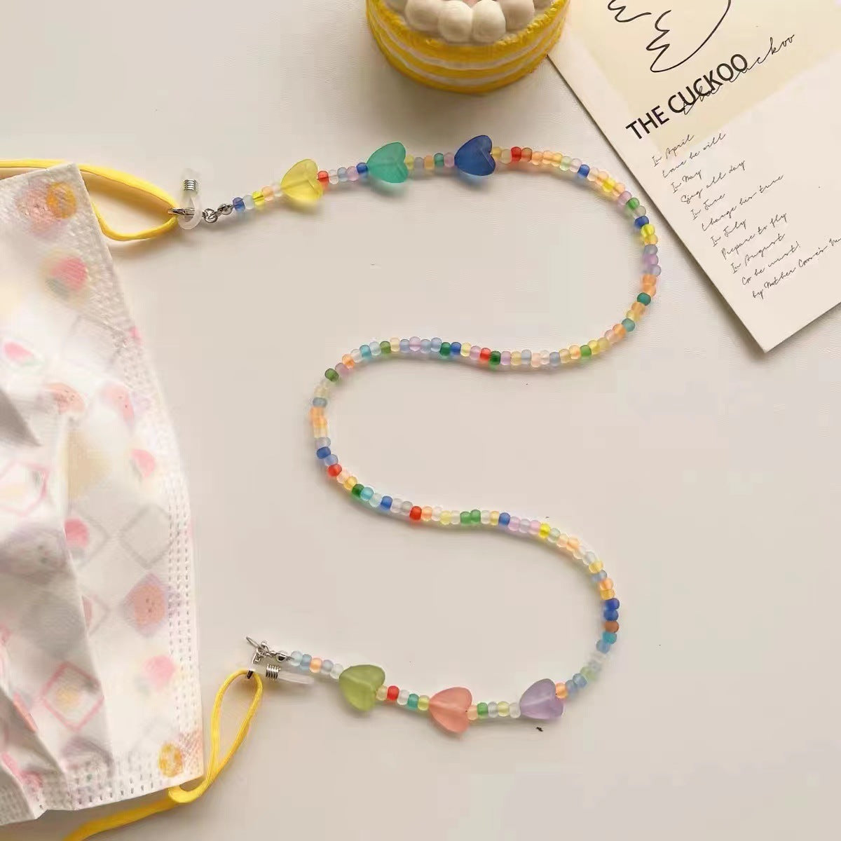 Bunte Perlen-Brillenhalterkette Brehn