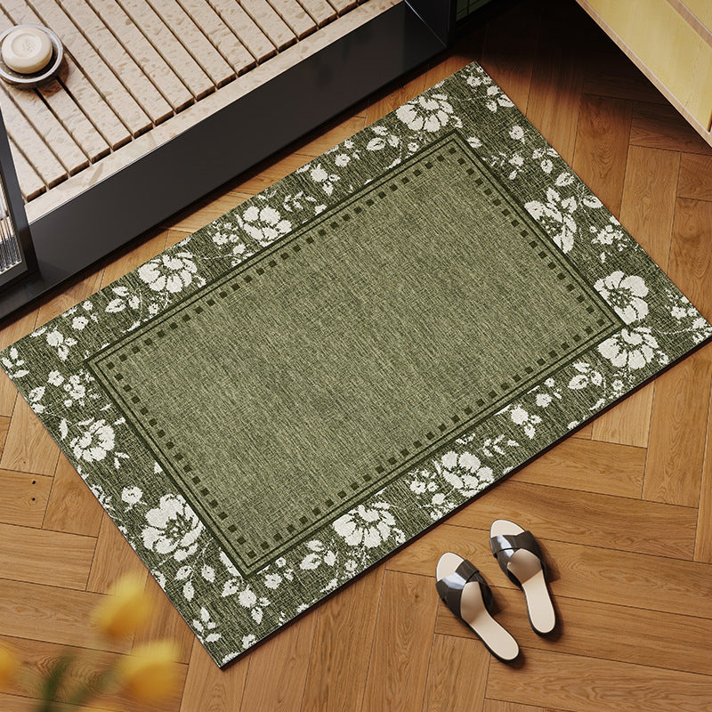 Eleganter floraler Muster-Innenbereichsteppich
