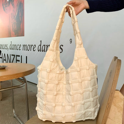 Gepolsterte weiche Stoff-Schultertasche