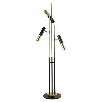 Verstellbare Stehlampe mit mehreren Köpfen