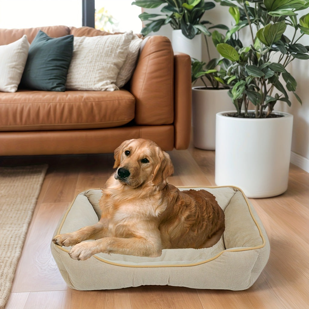 Gemütliches Corduroy-Hundebett
