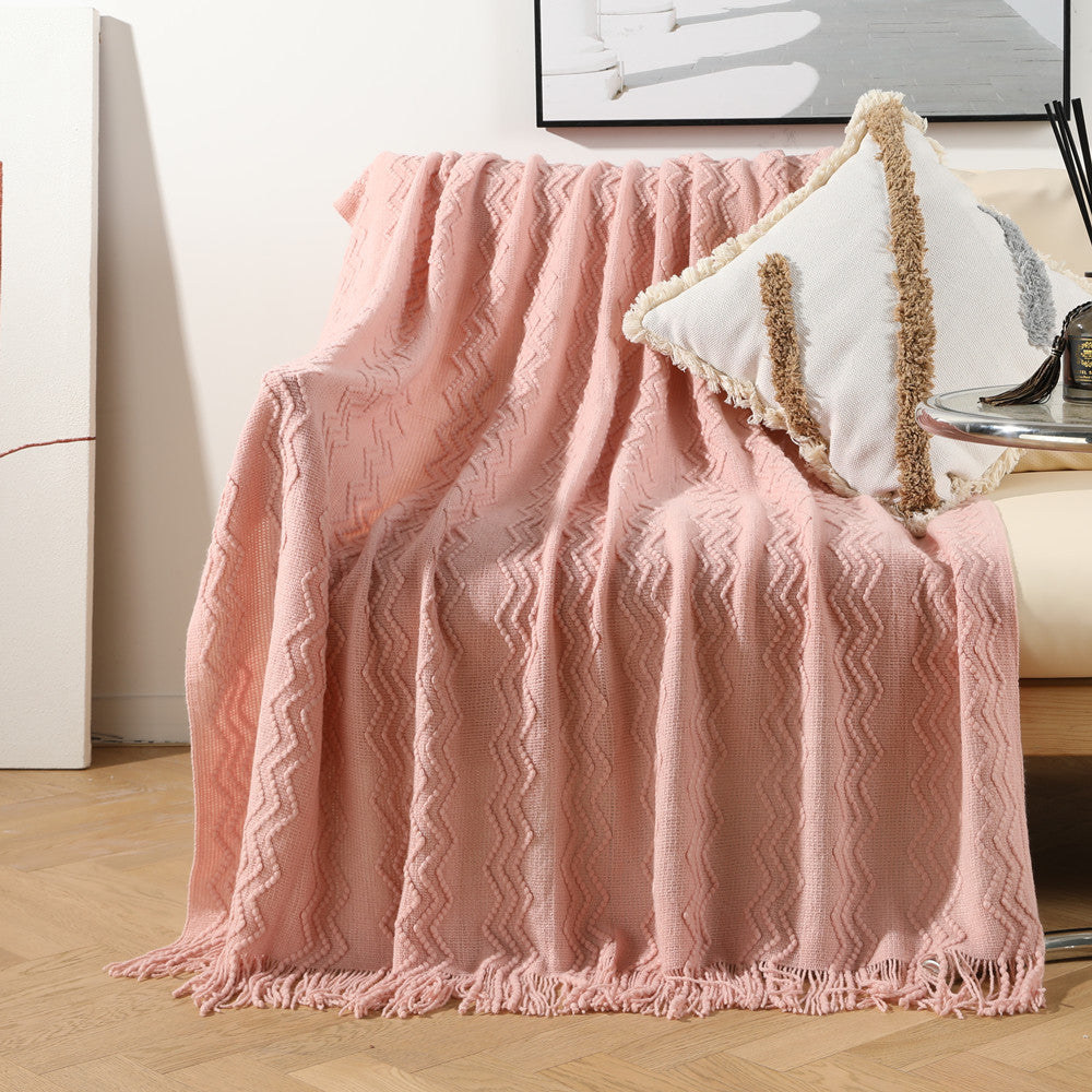 Stylische Texturierte Wurfdecke