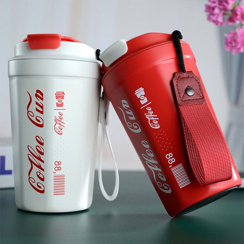 Damen isolierter Kaffeebecher mit praktischer Tragevorrichtung Brehn