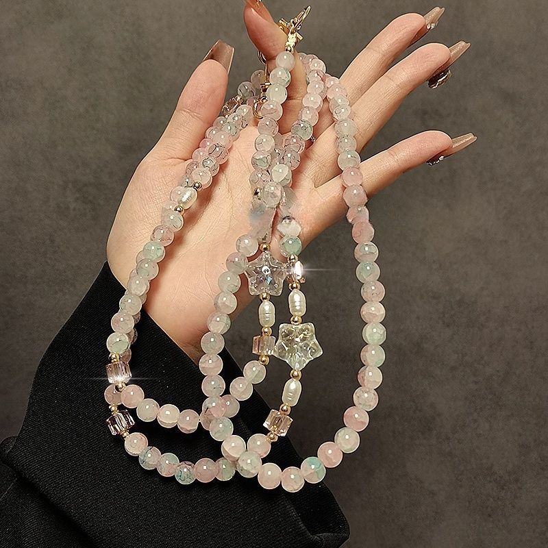 Elegante Perlen Brillen Kette Brehn