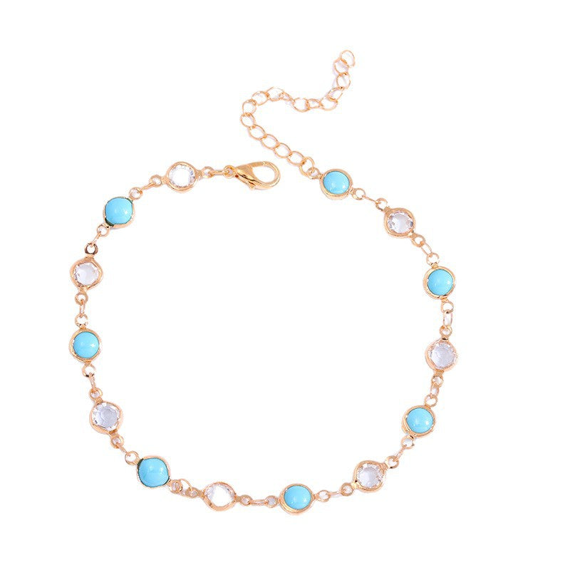 Dekorative Edelstein Fußkette Brehn
