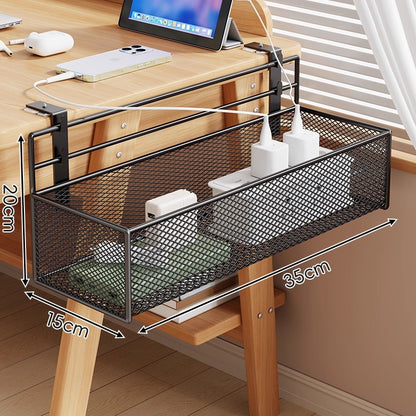 Unter-Tisch Klemmen-Mesh-Kabel- und Stromleistenorganizerkorb