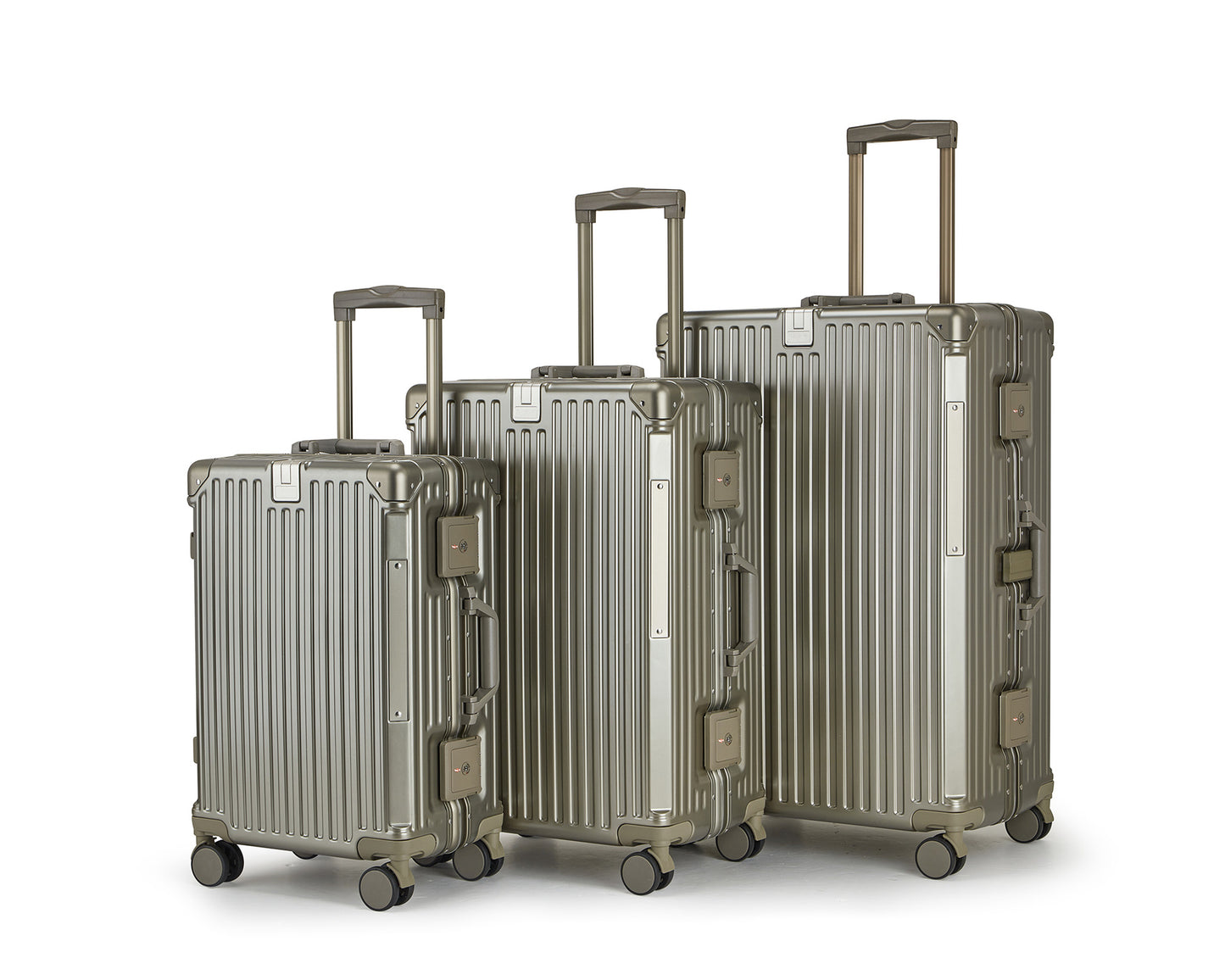 Unisex Aluminium Hartschalen Reisegepäck Set Brehn