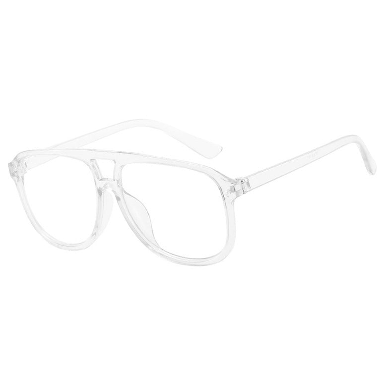 Damen modische Sonnenbrille mit transparentem Rahmen und blauen Gläsern Brehn