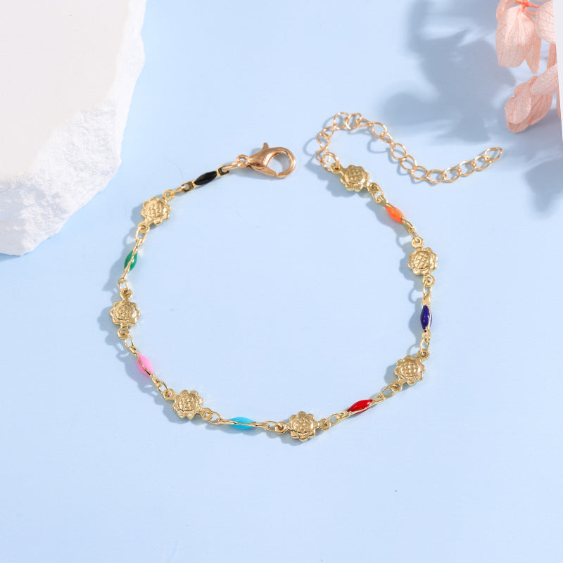 Elegante verstellbare Edelstein-Kettenarmband Brehn