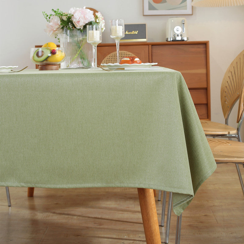 Einfach strukturierte Tischdecke