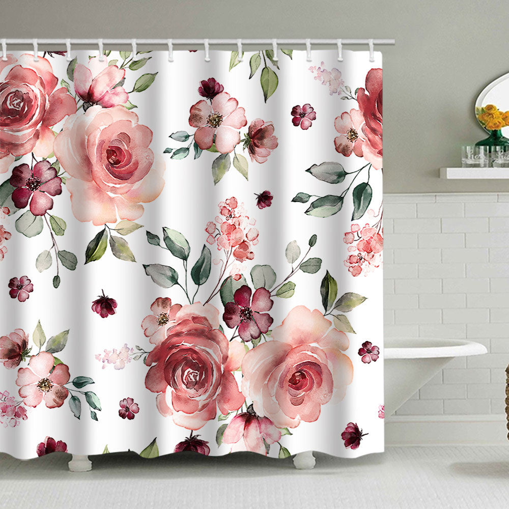 Florales Druck Duschvorhang Brehn