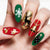 Festliche thematische Press-On Nagelkunst Brehn