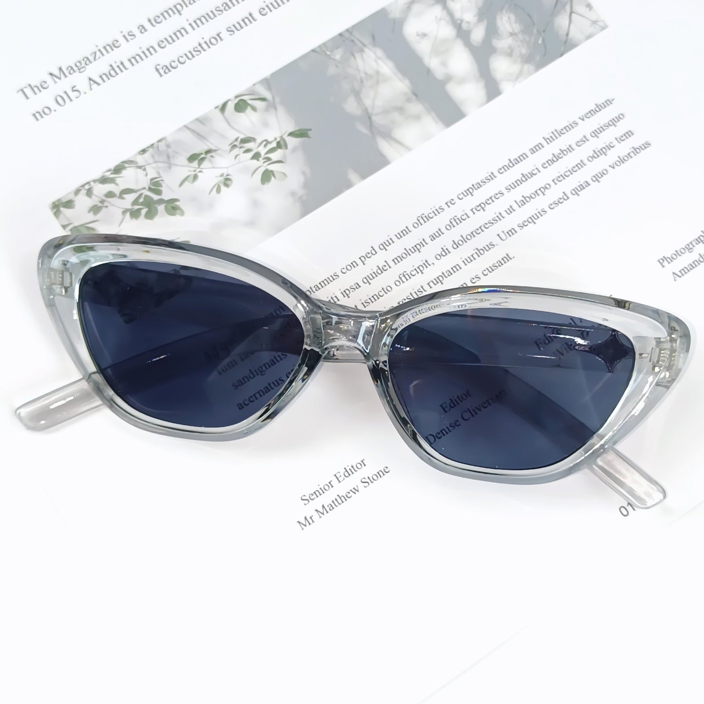 Retro inspirierte Katzenaugen-Sonnenbrille Brehn
