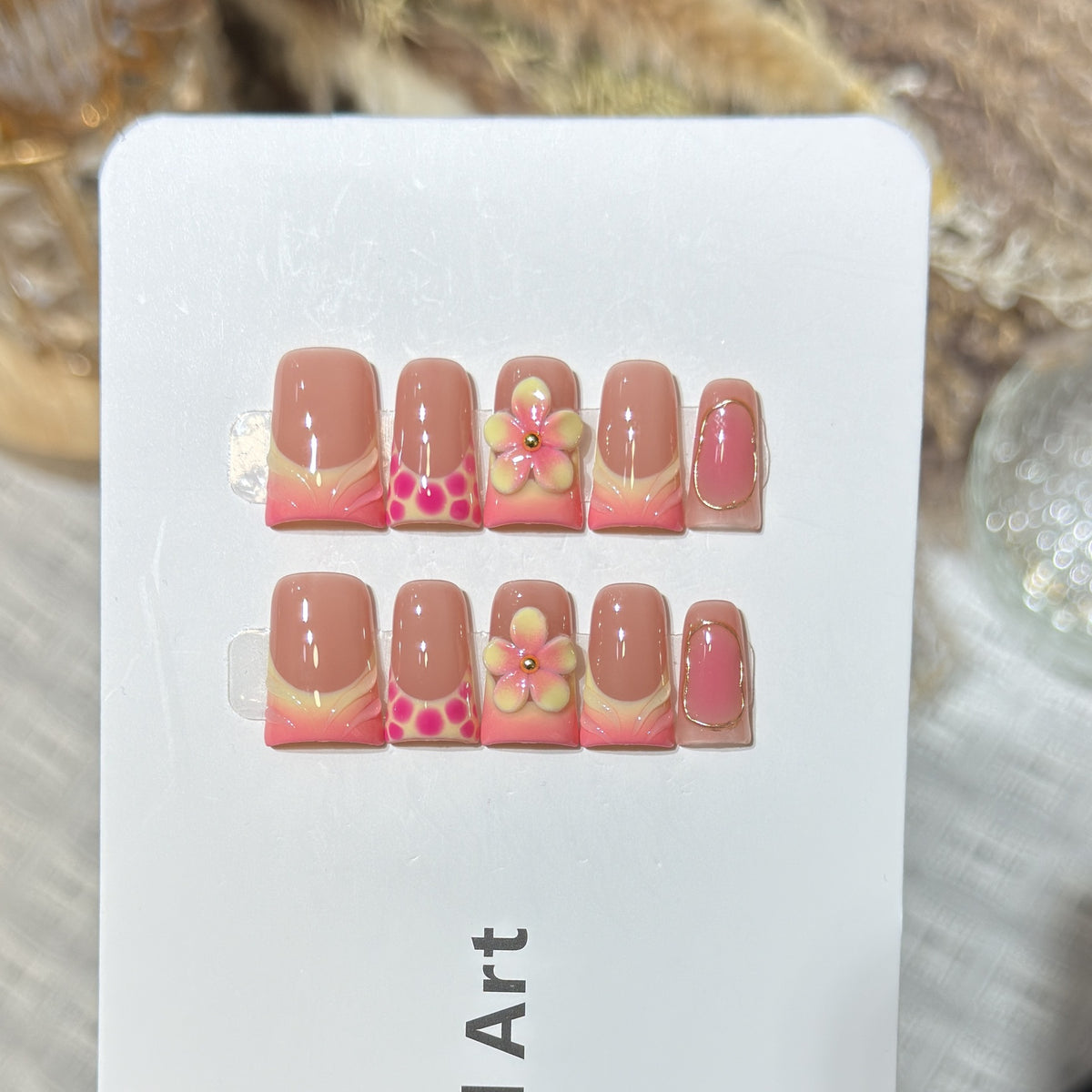 Blumen Design Press-On Nagelset Brehn
