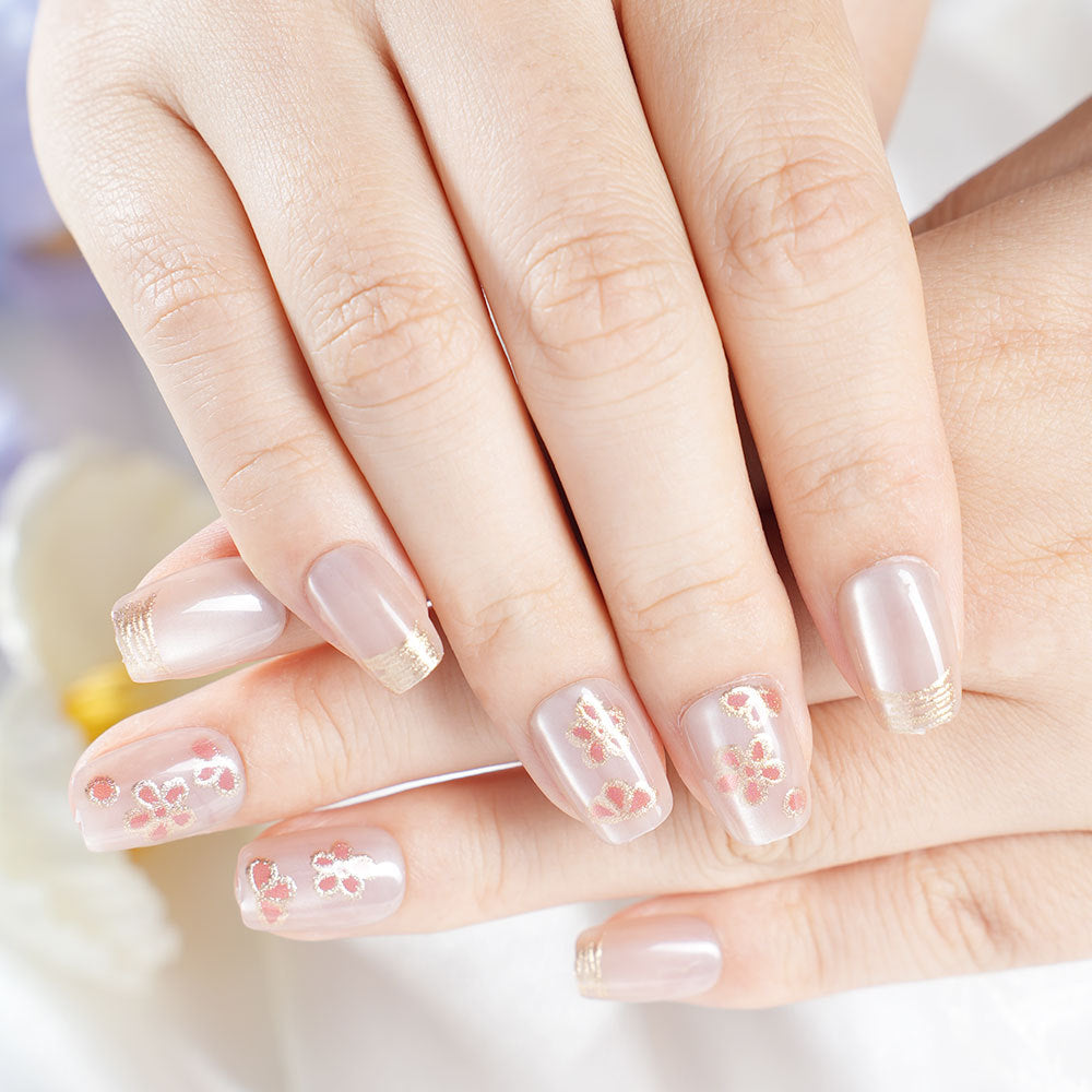 Floral Nail Art Press-On Set Brehn
