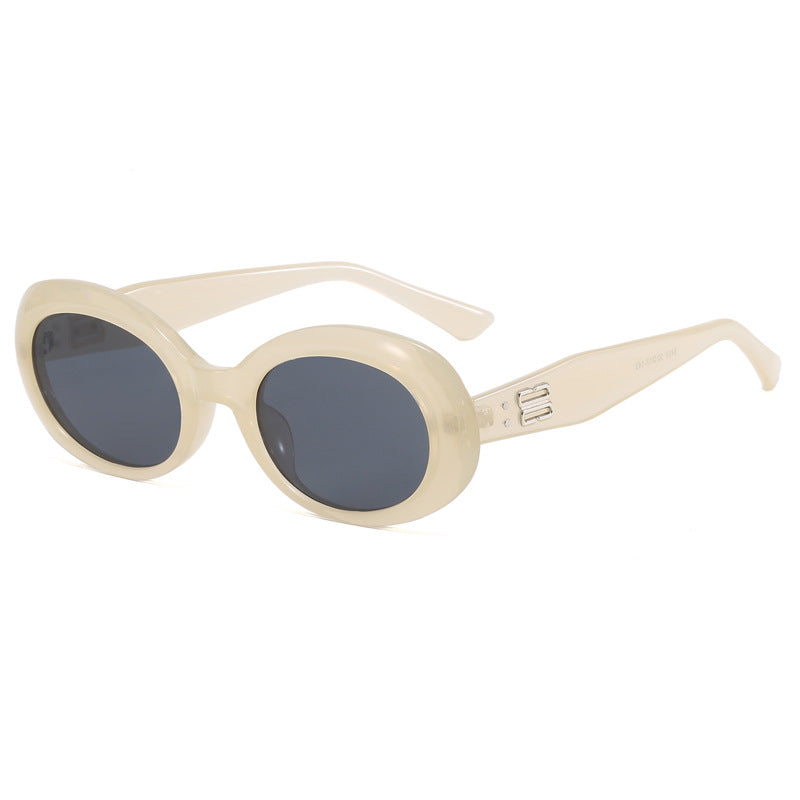 Damen Retro-inspirierte Sonnenbrille mit breitem Rahmen Brehn