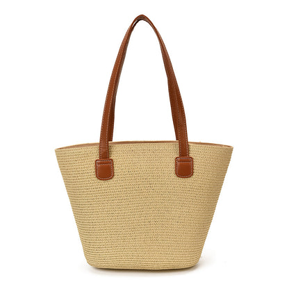 Gewebte Strohtasche Strandtasche