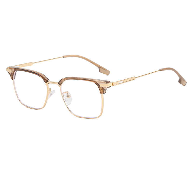Damen quadratische Sonnenbrille mit leichtem Metallrahmen und breiten Bügeln Brehn