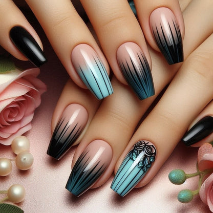 Ombre Gradient Acryl Nagel Kunst Brehn