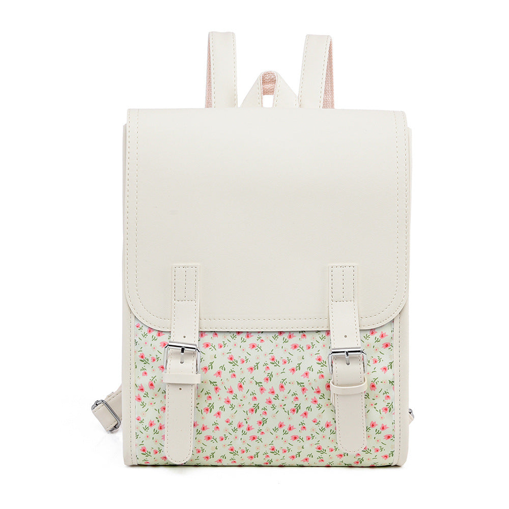 Blumenmuster Strukturierter Rucksack Brehn
