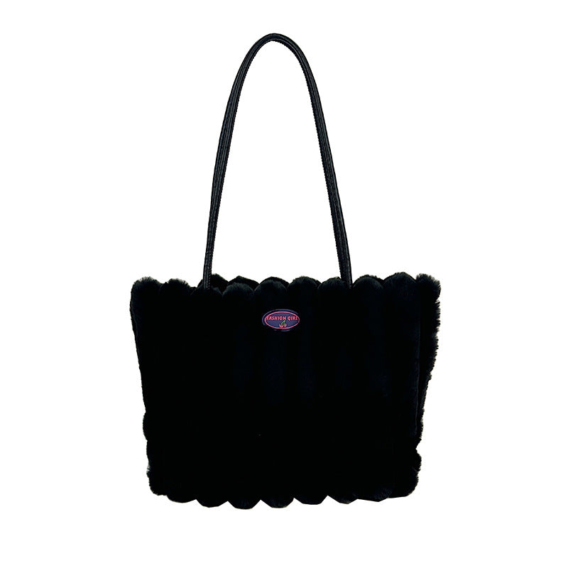 Plüsch-texturiertes Tote Bag