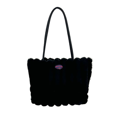 Plüsch-texturiertes Tote Bag