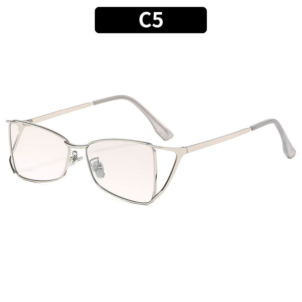 Chic geometrische Katzenaugen-Sonnenbrille