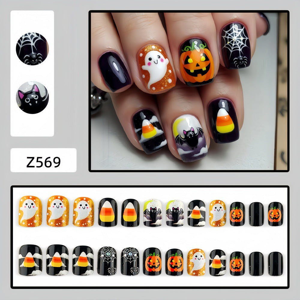 Kunstnägel Im Kreativen Halloween-Motiv Brehn