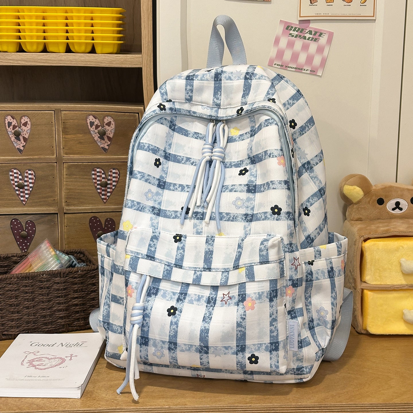 Blumenmuster Alltags-Rucksack Brehn