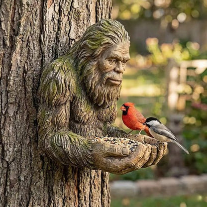 Dekorative Gartenfigur mit Vogelfutterspender Brehn