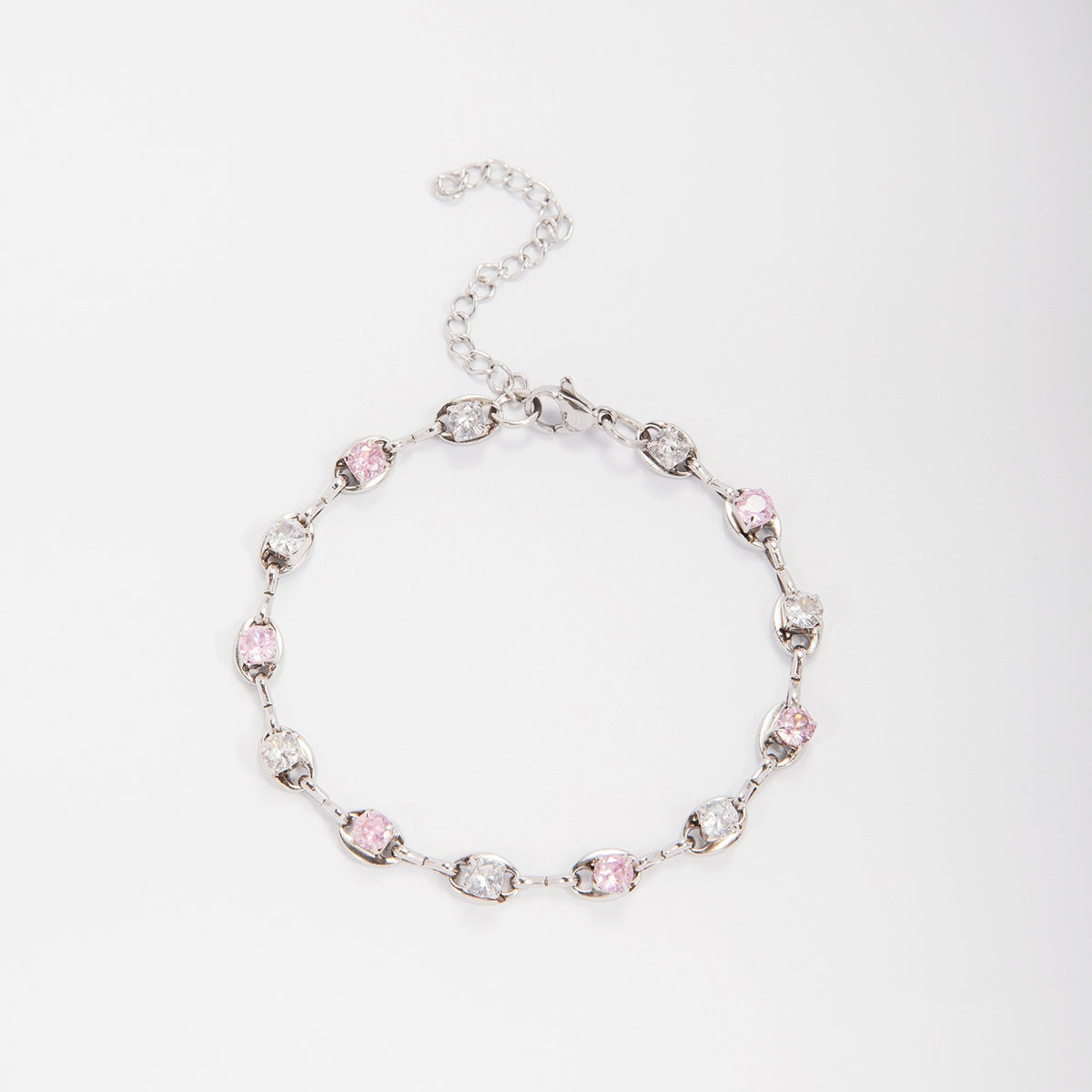 Eleganter Edelstein Akzent Link Armband Brehn