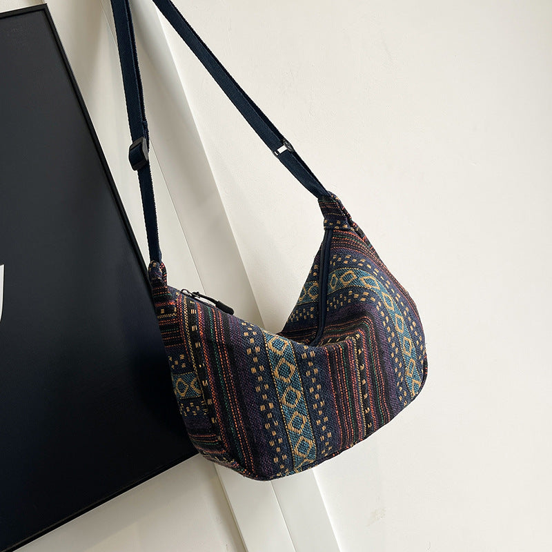 WoBohemian Ethnisches Muster Hobo Tasche Brehn