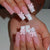Elegantes Dekoratives Press-On Nagel-Set Brehn