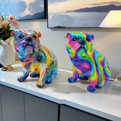 Kunstvolle Bulldoggen Figur Brehn