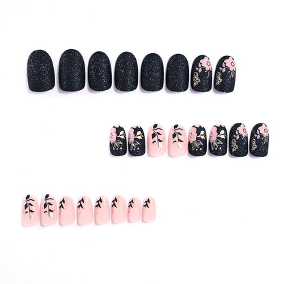 Luxuriöse florale Acryl-Nagelverschönerungen Brehn