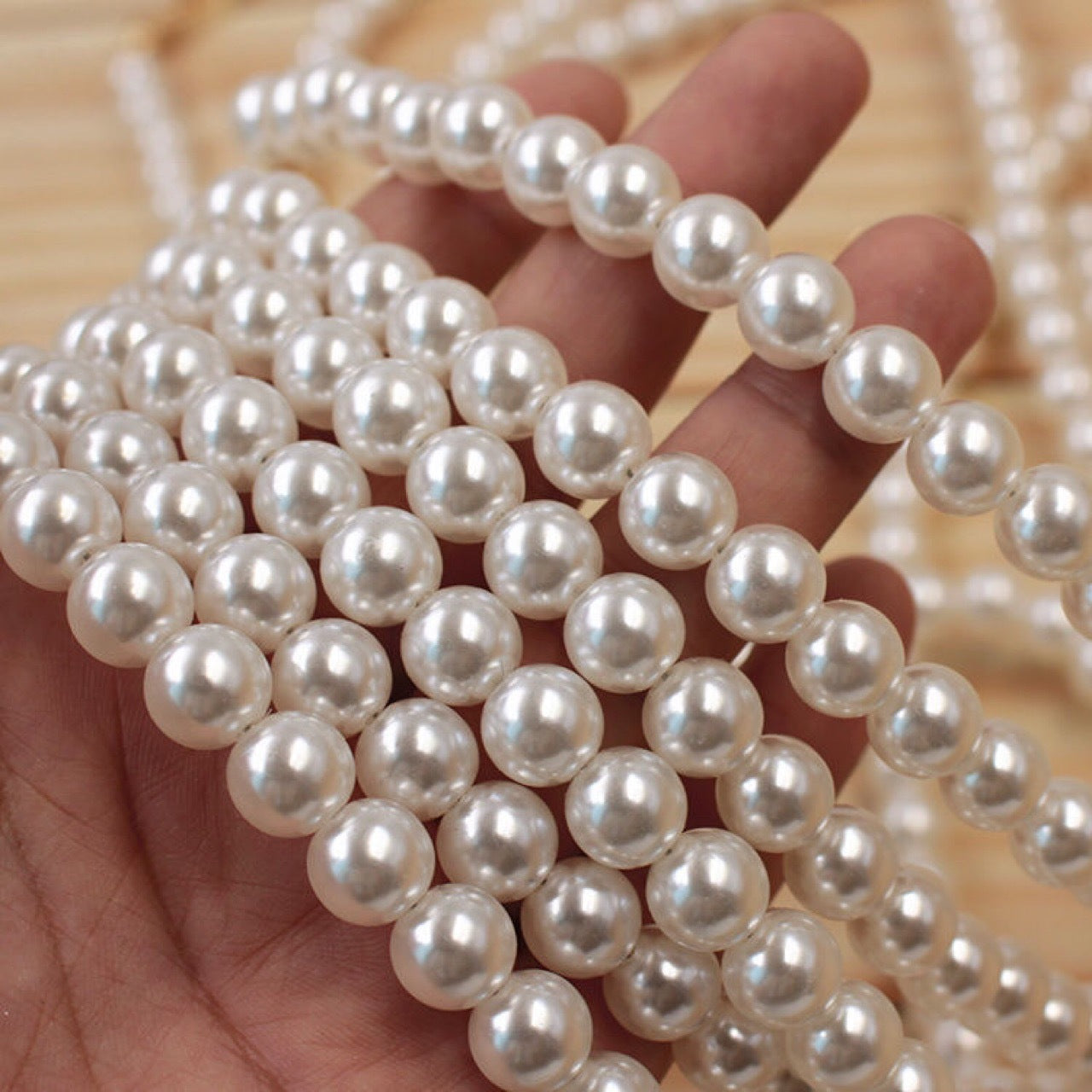 Elegante Perlenkette Brehn