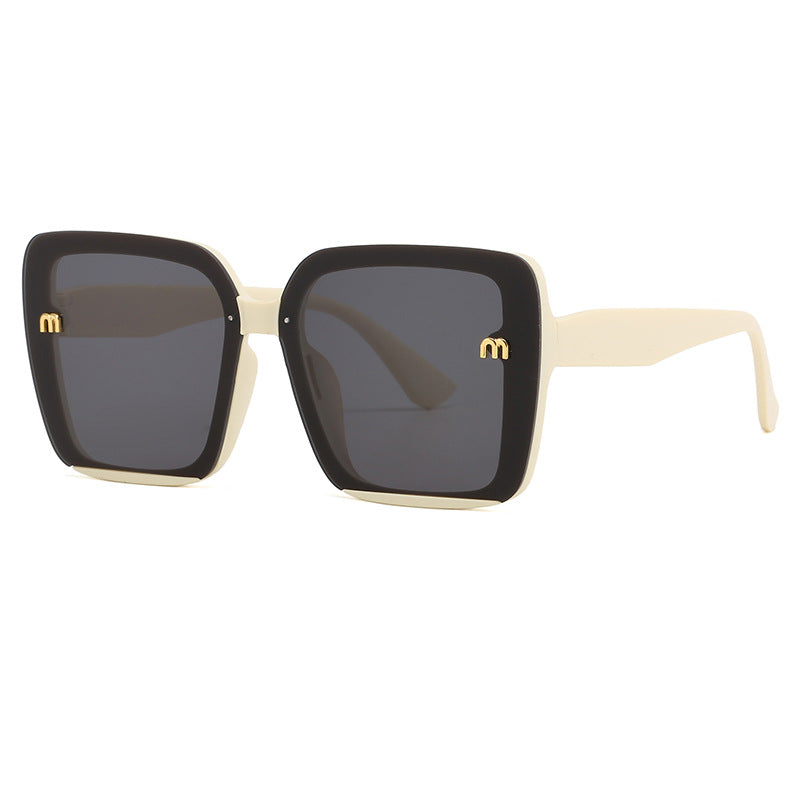 Damen oversized quadratische Sonnenbrille mit elegantem Rahmen Brehn