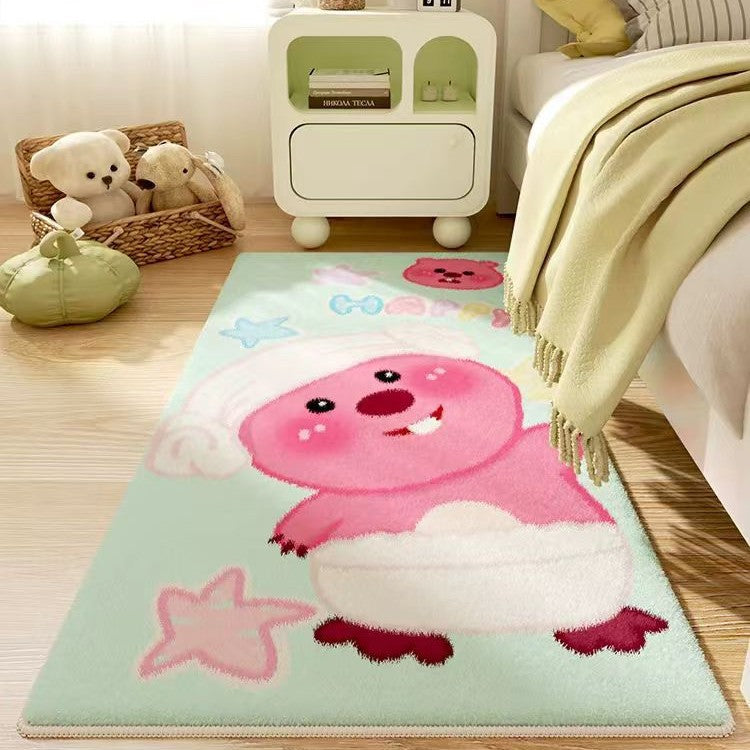 Verspielter Tiermotiv-Teppich Brehn