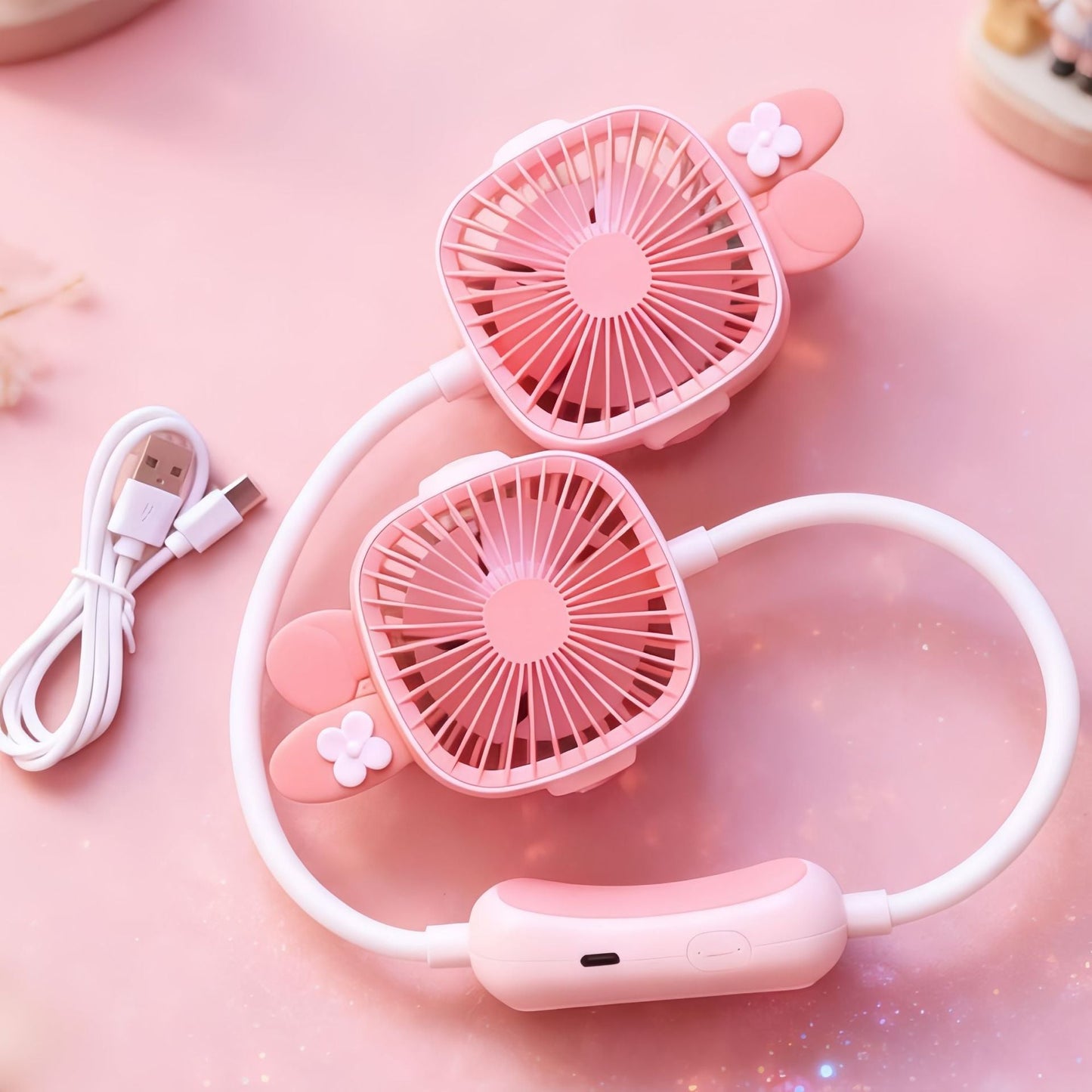 Frauen Tragbarer Nackenventilator mit flexiblem Montagesystem Brehn