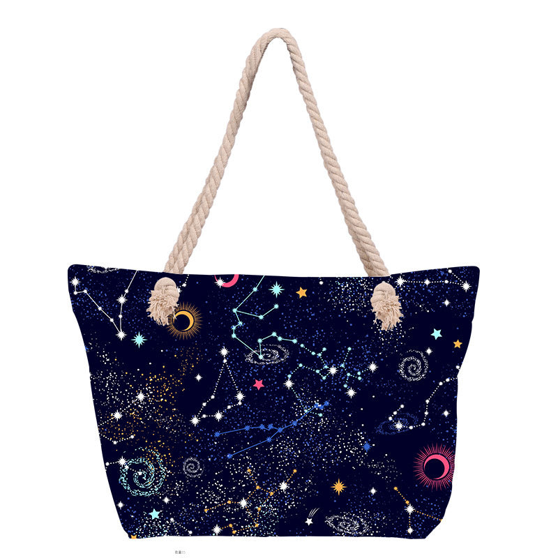 Strandtasche mit floralen Muster Brehn