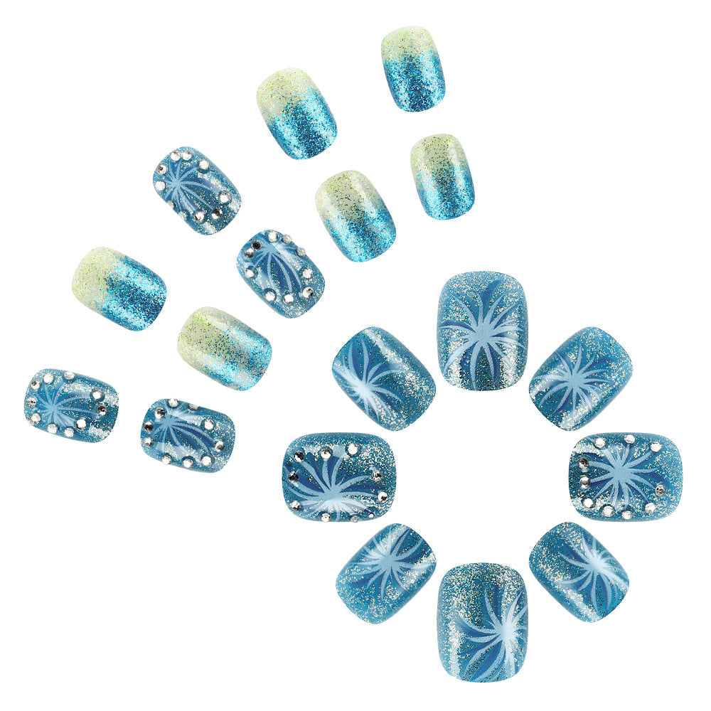 Glitzerndes Gel-Nagelkunstdesign Brehn