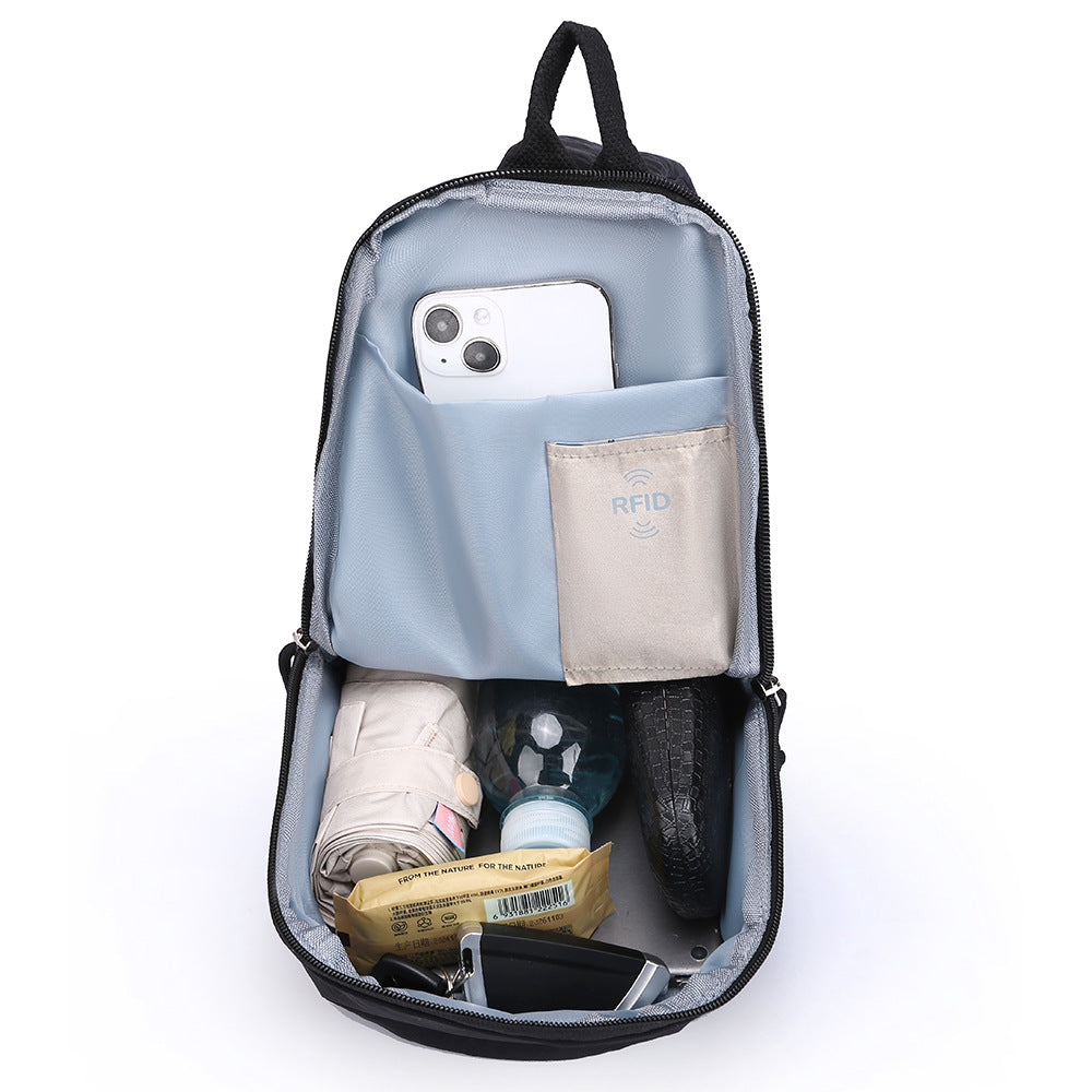 Kompakter Sling-Rucksack mit Ergonomischem Tragesystem und Wasserabweisendem Material Brehn