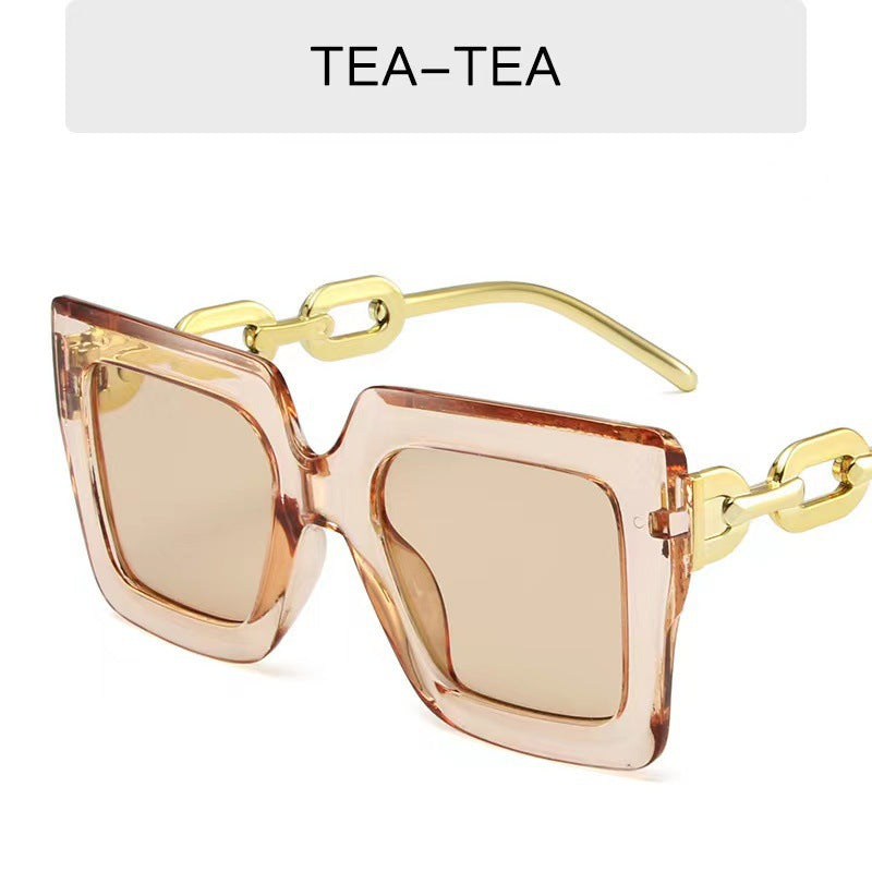 Stylische breite quadratische Sonnenbrille Brehn