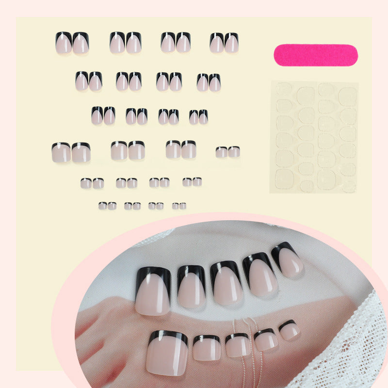 Elegantes Aufklebenägel-Set mit einzigartigem Ombre-Design Brehn