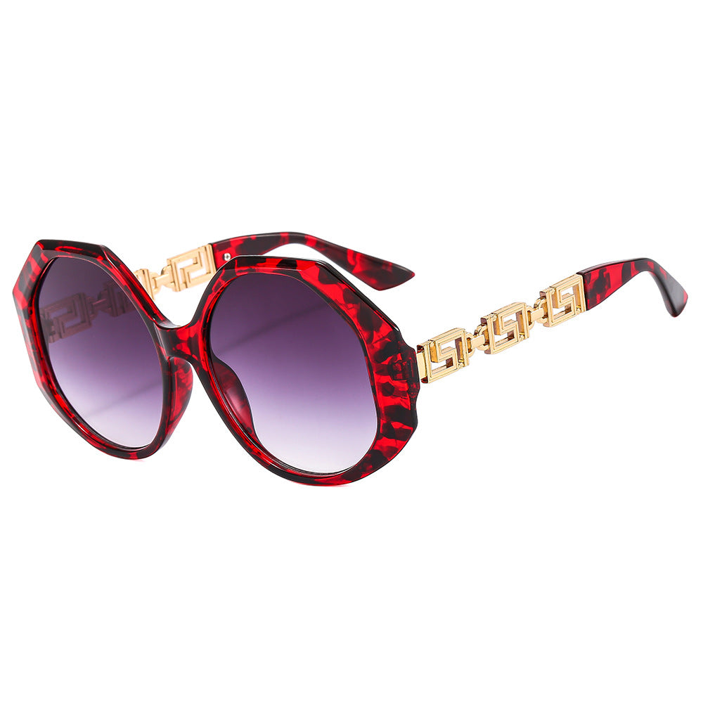 Damen oversized Sonnenbrille mit auffälligem octagonalen Design Brehn